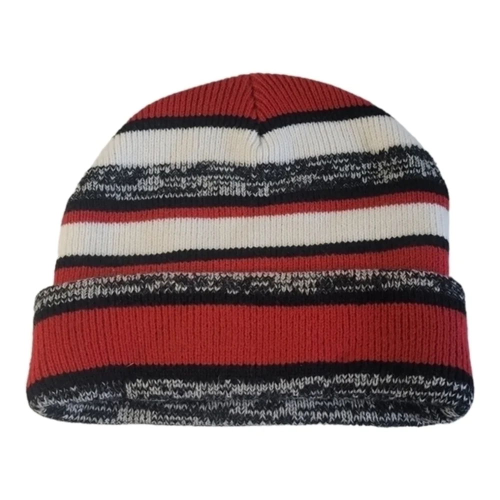 Vintage‎ Baldwin Filters Beanie Winter Knit Cuff Hat Stocking Cap Made in China.